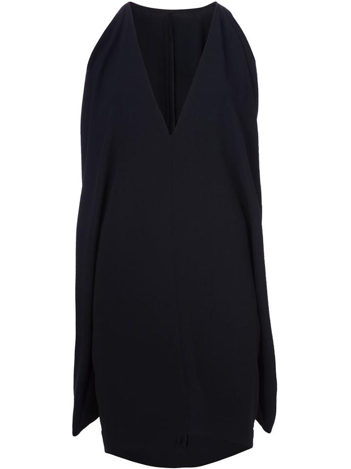 Gareth Pugh Cape Back Mini Dress, Women's, Size: 40, Black, Polyester