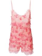 Ermanno Scervino Lace Romper - Pink & Purple