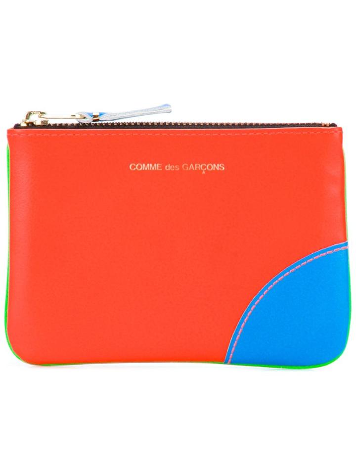 Comme Des Garçons Wallet 'super Fluo' Wallet - Yellow & Orange