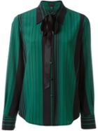 Marc Jacobs Striped Pussy Bow Shirt