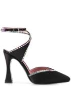 Les Petits Joueurs Rhinestone Embellished Pumps - Black