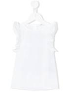 Knot - Frill Blouse - Kids - Cotton - 10 Yrs, White