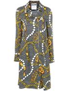 Moschino Printed Zip Front Dress - Black