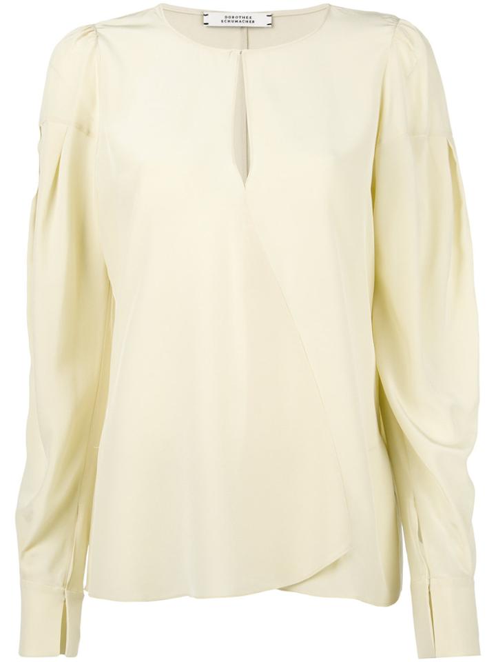 Dorothee Schumacher Asymmetric Front Blouse - Nude & Neutrals