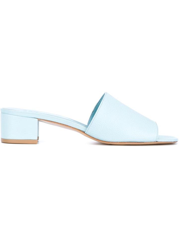 Maryam Nassir Zadeh 'sophie' Grained Leather Slides