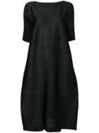 Pleats Please By Issey Miyake Micropleated Flared Dress - Black