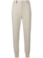 Peserico Tapered Cropped Trousers - Nude & Neutrals