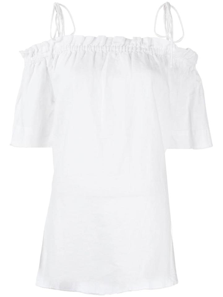 Venroy Tied Straps Off Shoulder Dress - White