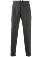 Berwich Straight-leg Chevron Trousers - Grey