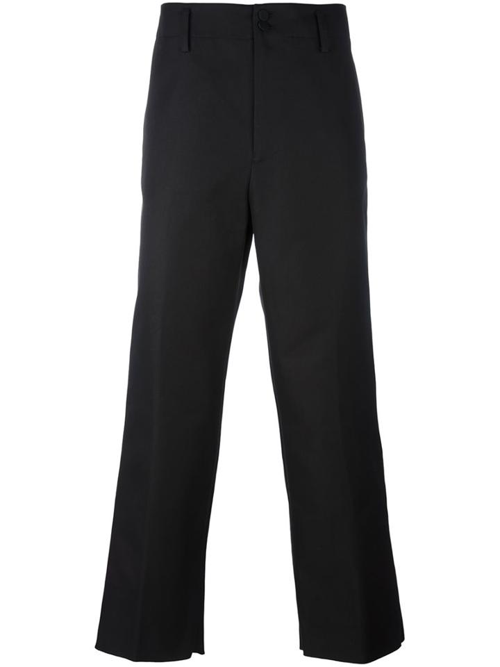 Golden Goose Deluxe Brand Wide Leg Trousers, Men's, Size: Small, Black, Cotton/polyester