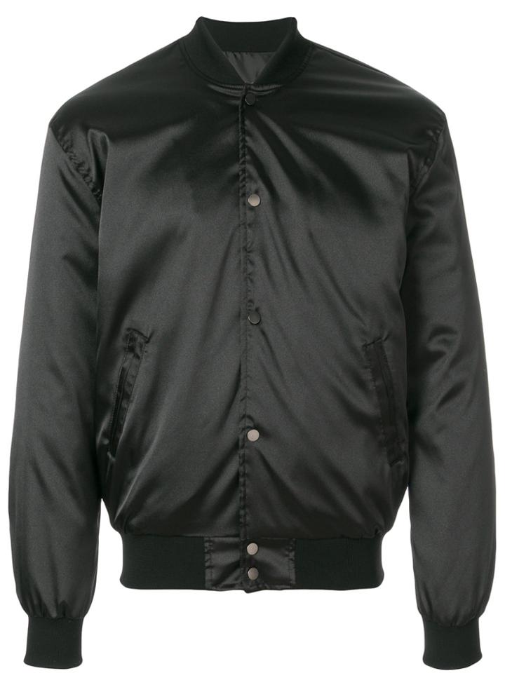 Rhude Buttoned Bomber Jacket - Black