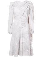Alexander Mcqueen Printed Dress - Grey