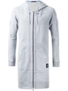 Guild Prime Star Padded Long Zip Up Hoodie, Men's, Size: 2, Grey, Cotton