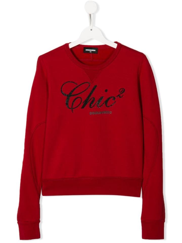 Dsquared2 Kids Teen Logo Slogan Sweatshirt