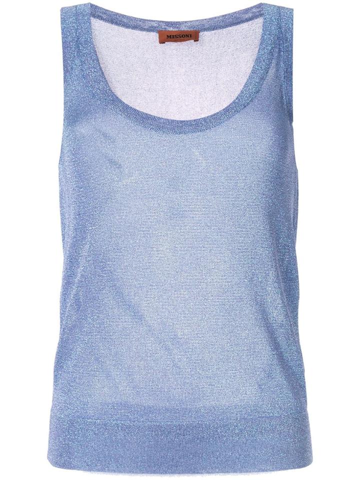 Missoni Vanise Lamé Top - Blue