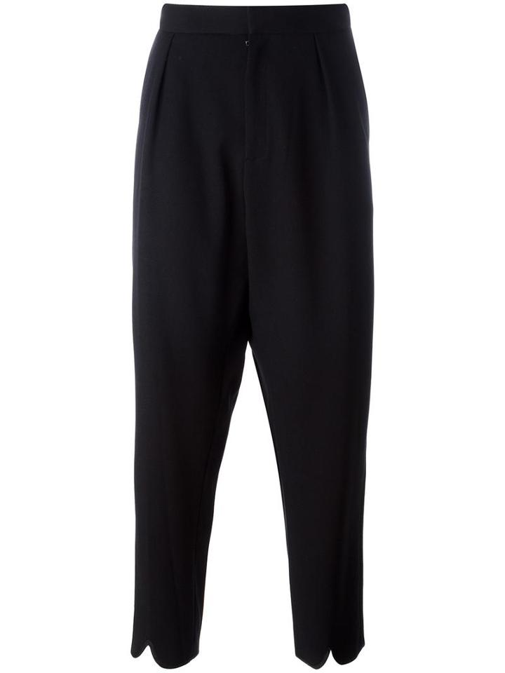 J.w.anderson Pleated Back Trousers, Men's, Size: 46, Black, Polyester/spandex/elastane/polyamide/cotton