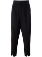 J.w.anderson Pleated Back Trousers, Men's, Size: 46, Black, Polyester/spandex/elastane/polyamide/cotton