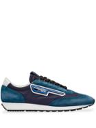 Prada Suede And Nylon Sneakers - Blue