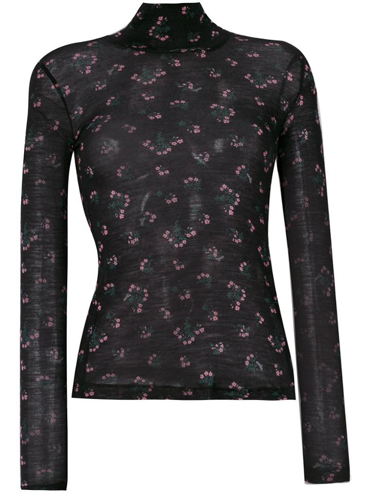 Vivetta Floral Print Sweater - Black
