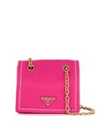 Prada Contrast Stitching Nylon Mini Bag - Pink