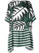 Altea Leaf Print Dress - Green