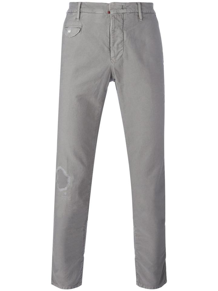 Incotex Tapered Trousers, Men's, Size: 31, Grey, Cotton