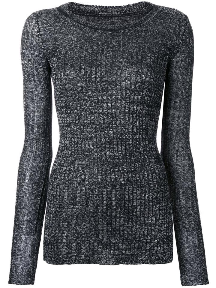 Isabel Marant Fitted Sweater, Women's, Size: 36, Grey, Linen/flax/wool/viscose/polyamide