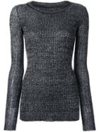 Isabel Marant Fitted Sweater, Women's, Size: 36, Grey, Linen/flax/wool/viscose/polyamide
