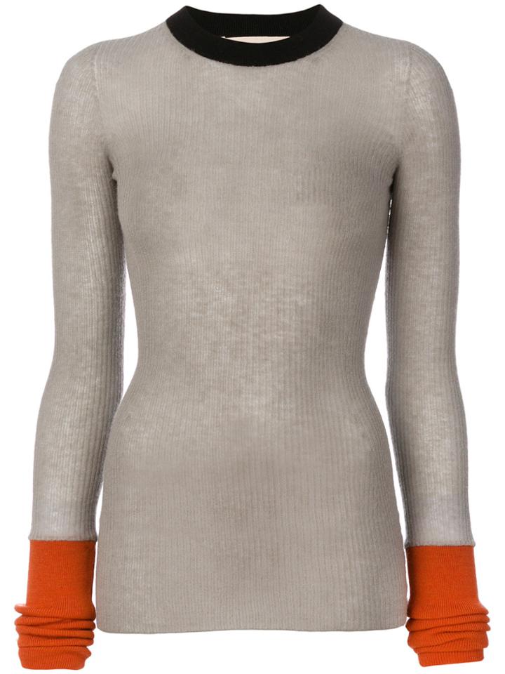 Marni Colour Block Sweater - Grey