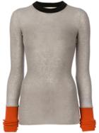 Marni Colour Block Sweater - Grey