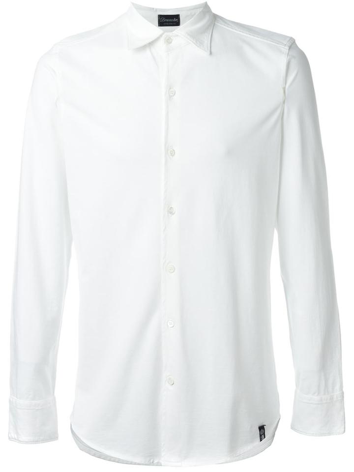 Drumohr Jersey Shirt, Men's, Size: M, White, Cotton