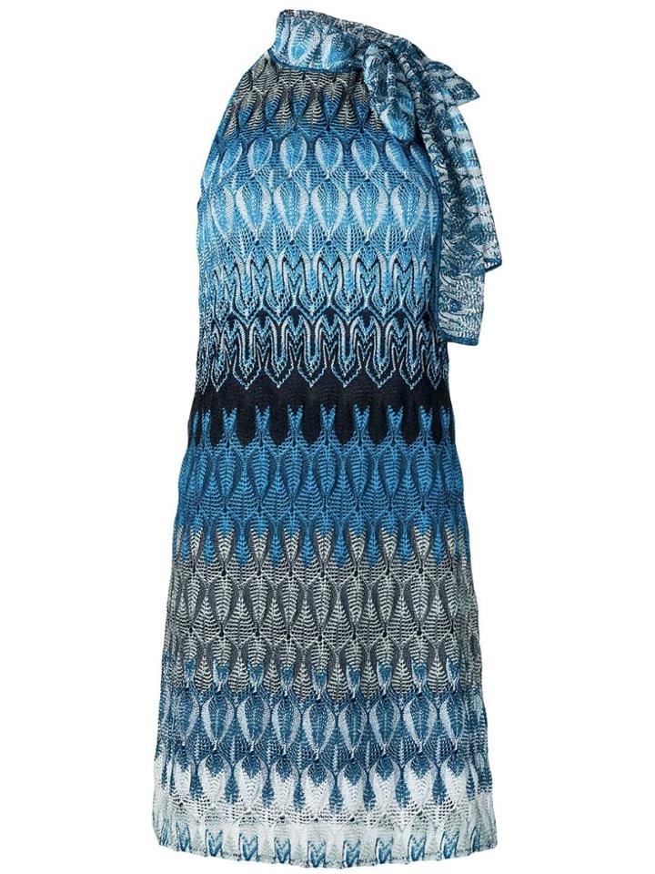 Missoni Knitted Style Dress - Blue