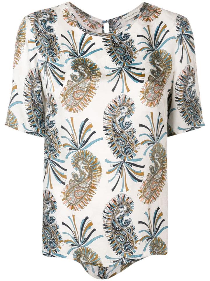 Etro Paisley Print Blouse - White