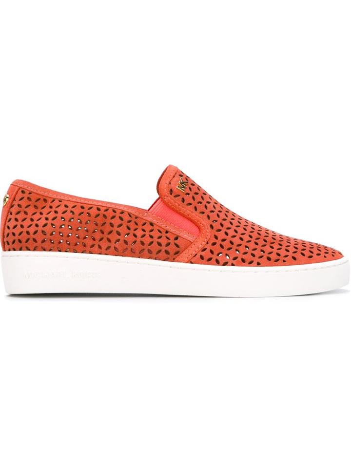Michael Michael Kors Laser-cut Slip-on Shoes