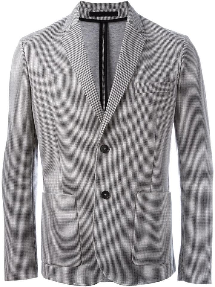 Paolo Pecora Notched Lapel Striped Blazer