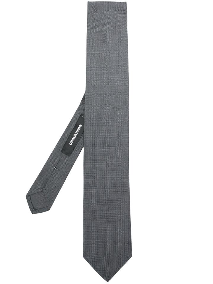 Dsquared2 Classic Textured Tie - Grey