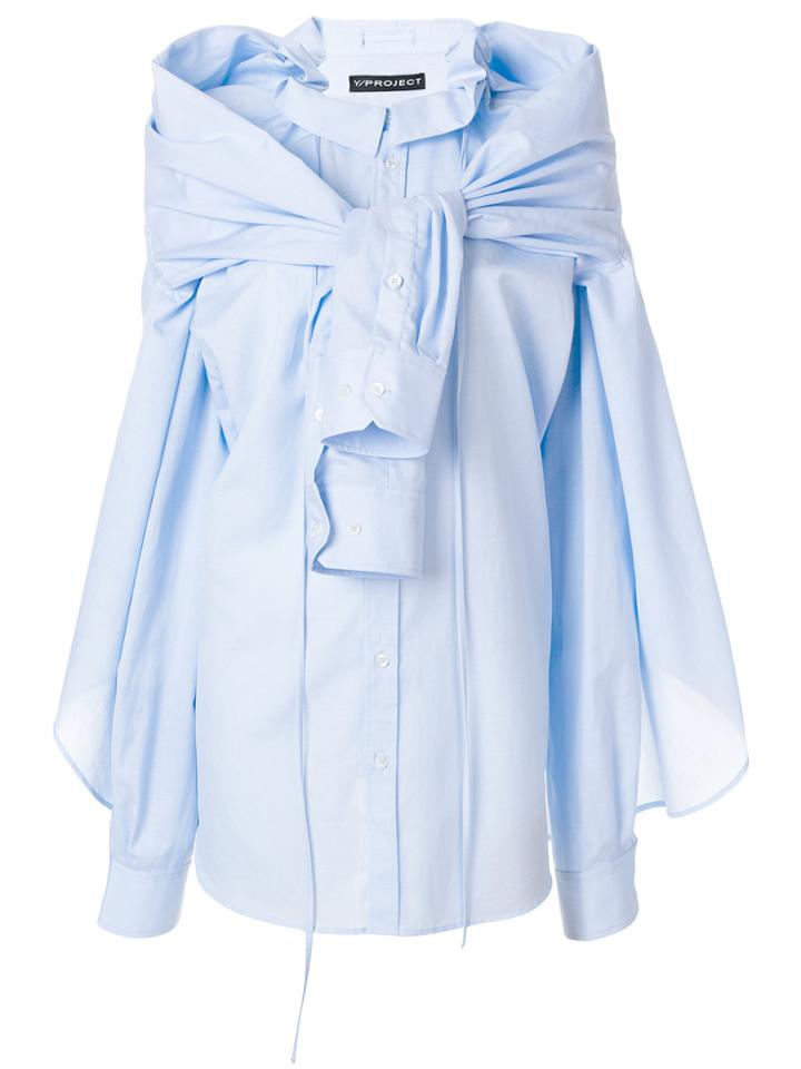 Y / Project Double Sleeves Shirt - Blue