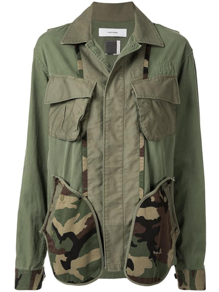 Facetasm Short Safari Jacket - Green