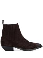 Roseanna Tucson Western Boots - Brown