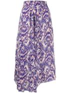 Isabel Marant Étoile Abstract Print Maxi Skirt - Blue