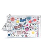 Anya Hindmarch Multiple Tassels Metallic Clutch