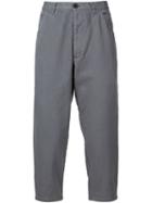 Comme Des Garçons Shirt Cropped Trousers, Men's, Size: Medium, Grey, Cotton