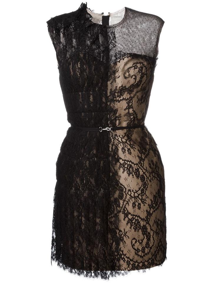 Lanvin Lace Dress, Women's, Size: 38, Black, Polyamide/cotton/silk/silk