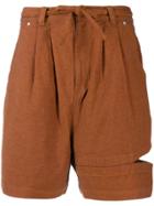 Perks And Mini Bri Bri Cut-out Shorts - Orange