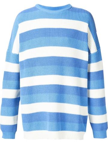Lou Dalton Ribbed Tonal Striped Oversized Jumper
