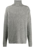 Jil Sander Button-shoulder Jumper - Grey