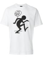 Ps By Paul Smith One Way Print T-shirt, Men's, Size: Large, White, Cotton