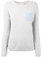 Chinti And Parker - One Pocket Sweater - Women - Cashmere - Xs, Grey, Cashmere