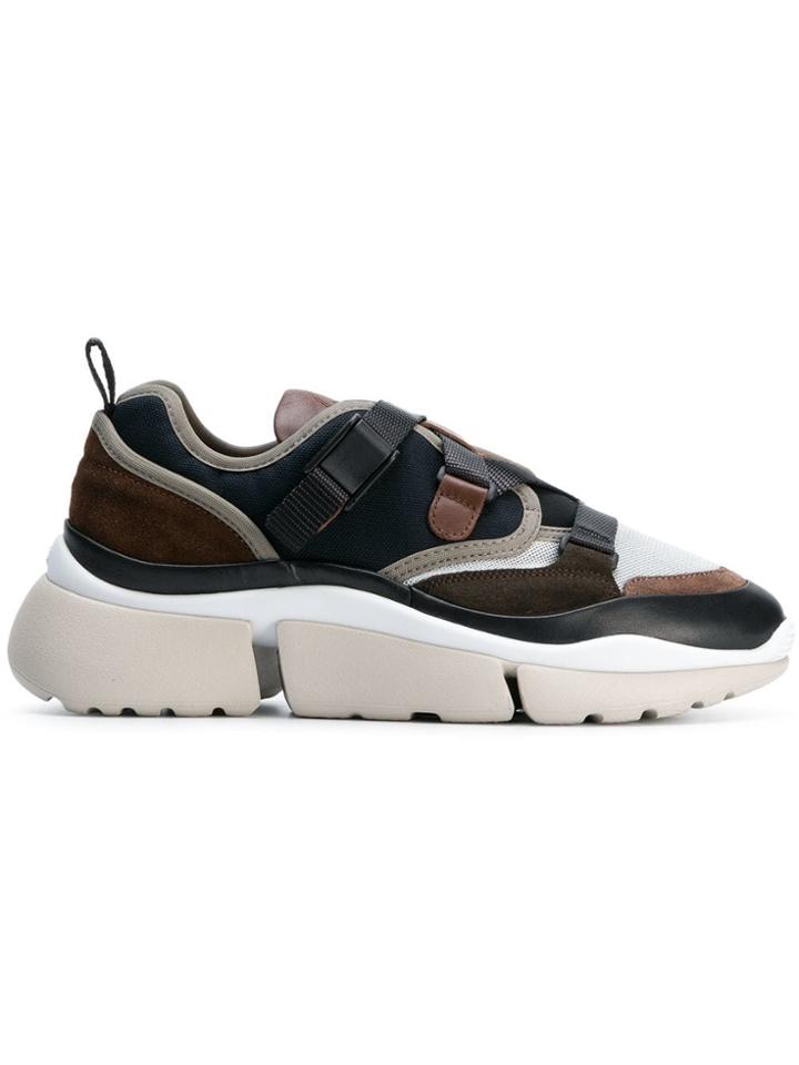 Chloé Eclypse Lace-up Sneakers - Blue