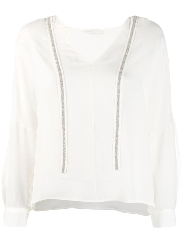 Fabiana Filippi V-neck Top - White